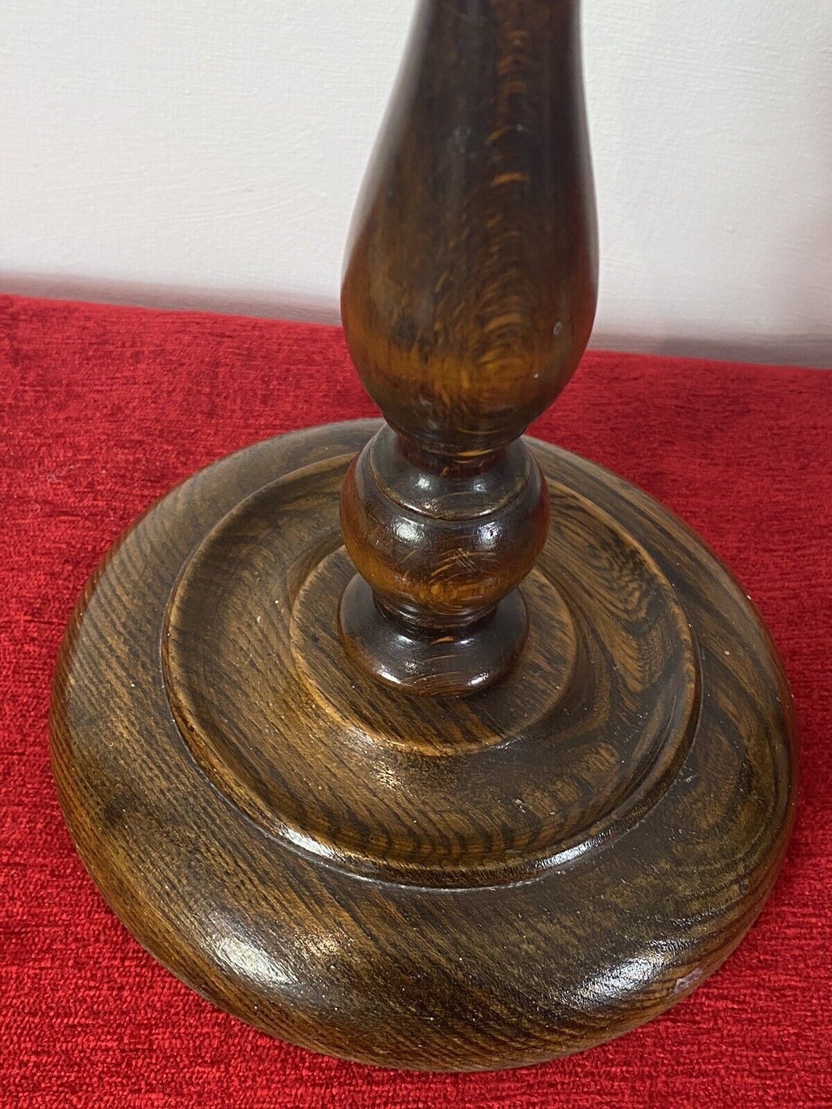 photo furniture Pair Of Art Deco Mahogany And Pewter Candle Sticks