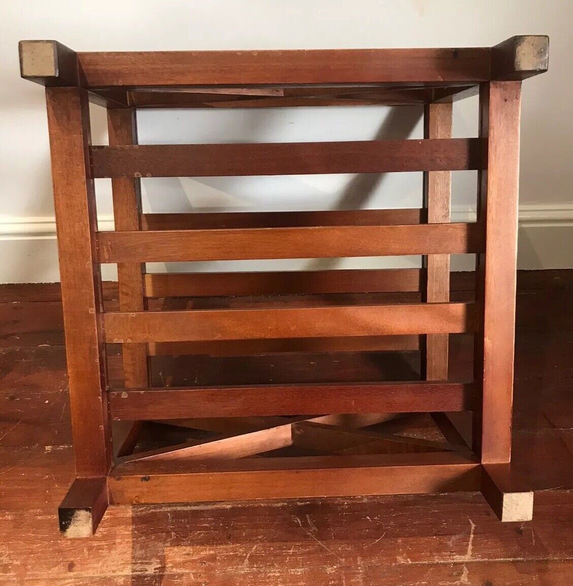 195.0 Sea Captains Mahogany X Frame Coffee Table Stunning Maritime Piece photo