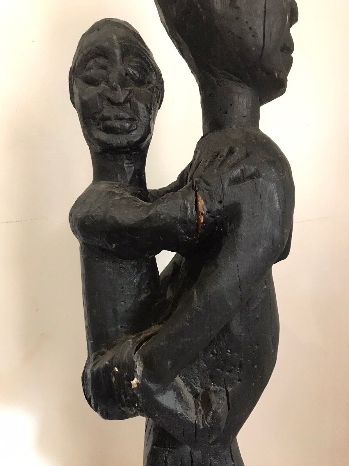 Museum Grade African Primitive Congo Style Wood Carving Mother And Child photo 675.0