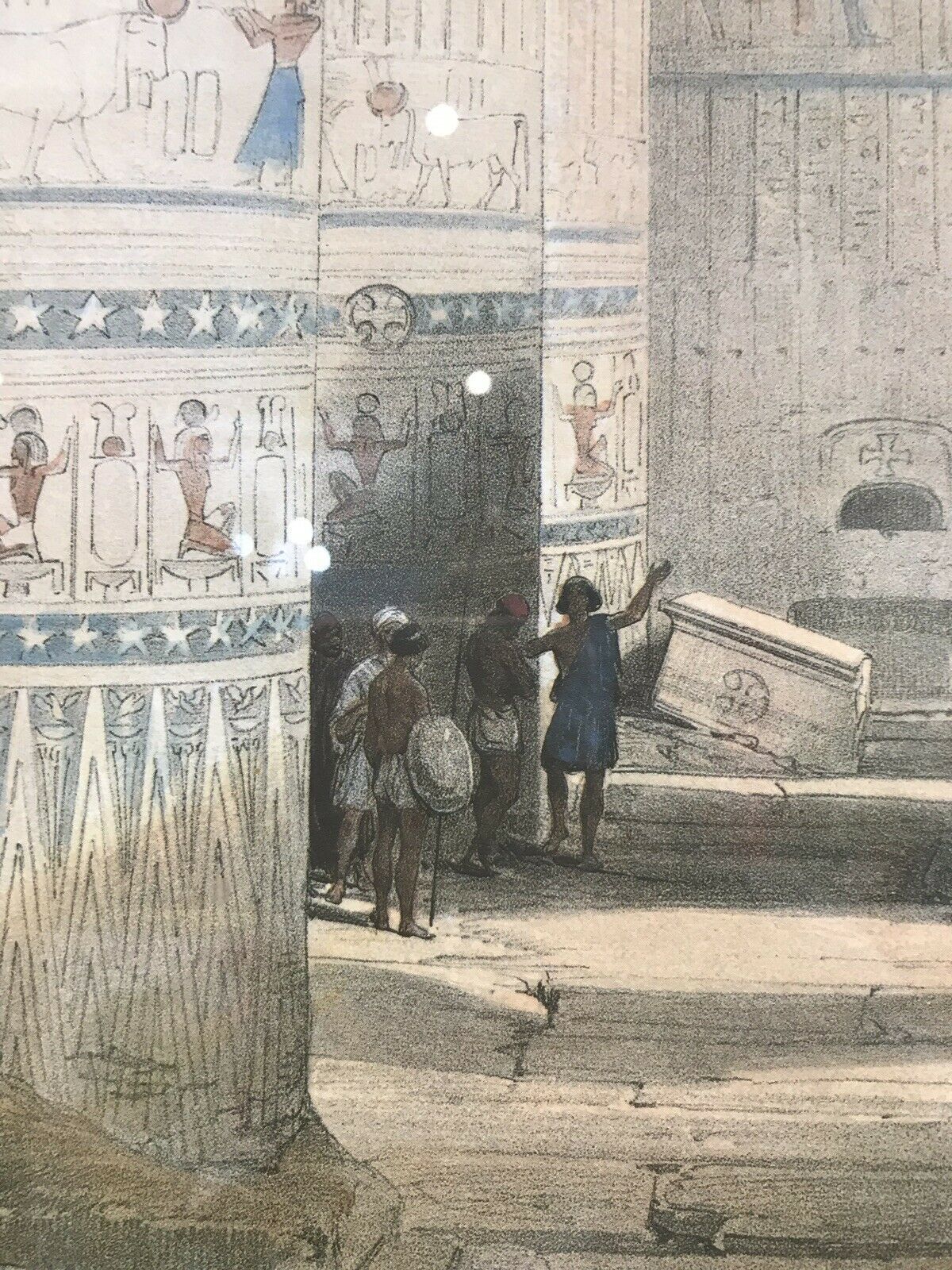 Fine Lithograph ‘View Under The Grand Portico Philae Egypt’ David Roberts R.A photo 1795.0