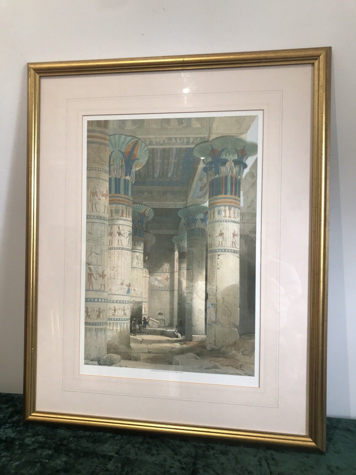 Fine Lithograph ‘View Under The Grand Portico Philae Egypt’ David Roberts R.A photo buy
