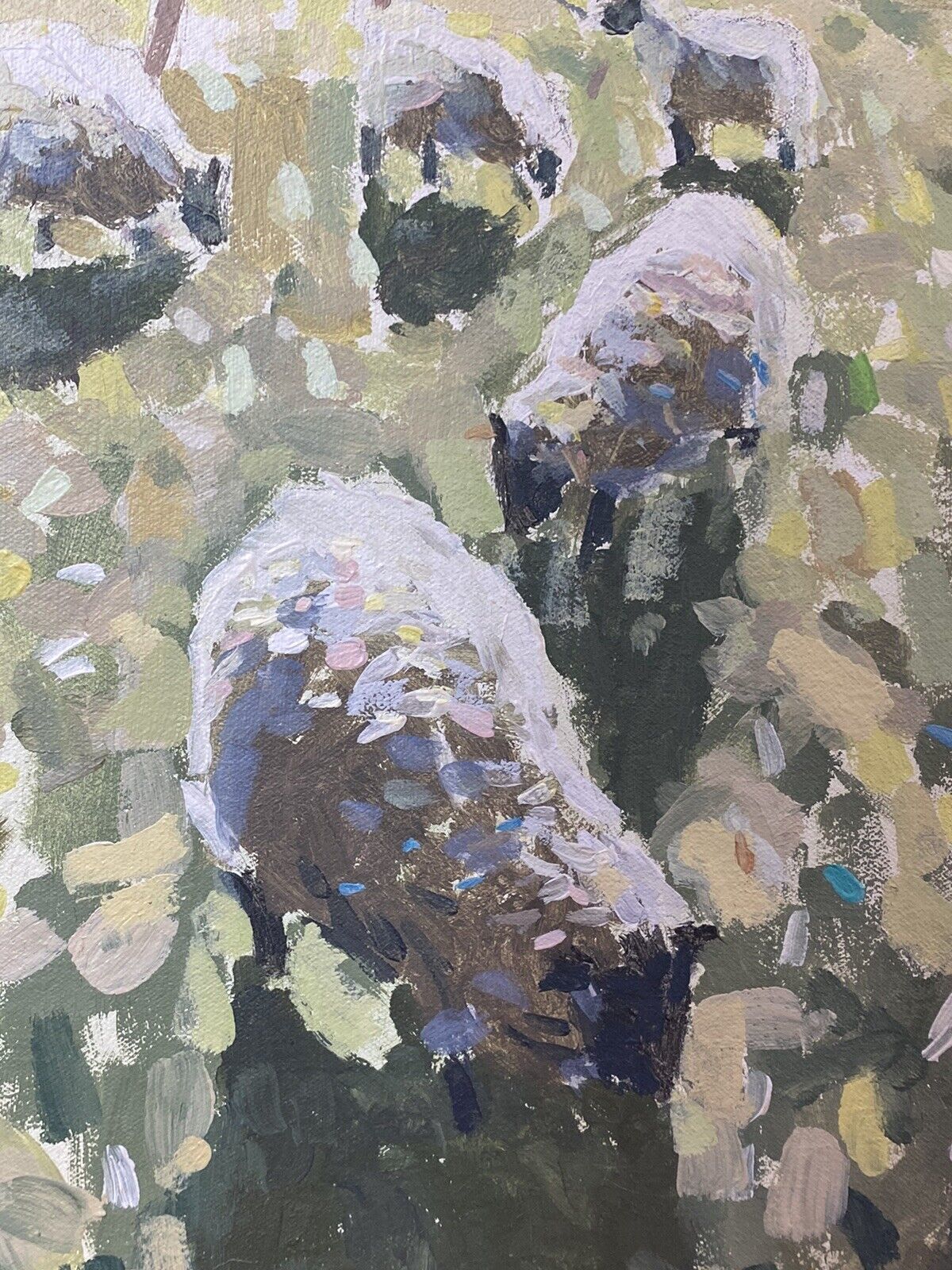 photo for sale Irish 20c Contemporary Artist Simon Macleod Landscape Oil Painting On Canvas