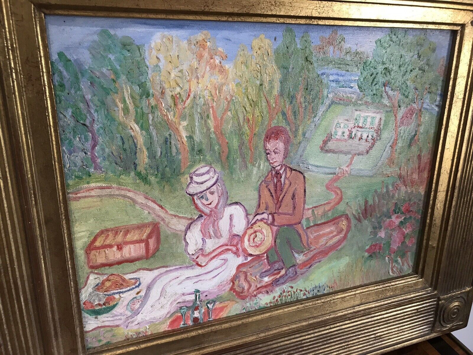 photo for sale Original Contemporary Oil On Canvas Painting By Shiela Parker Dunbar Walker