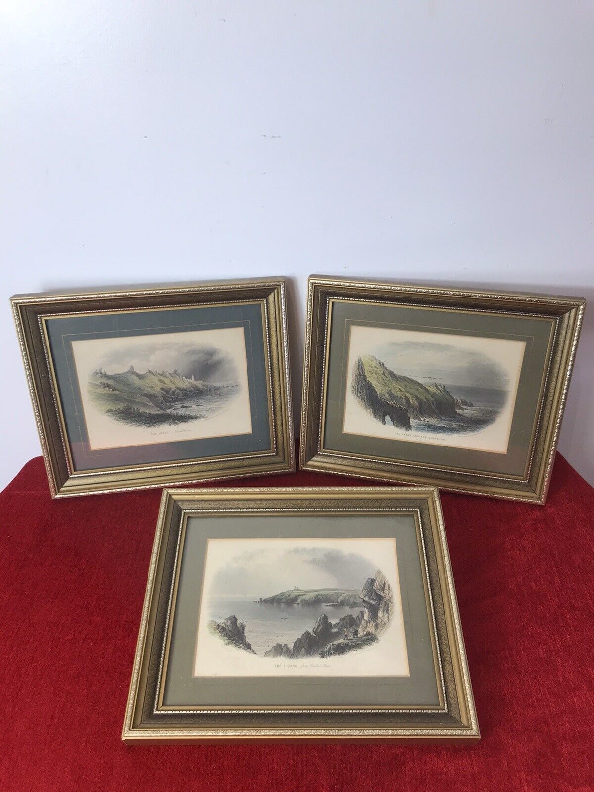 Trio Of Framed Lithographs By Cornish Artist Richard John Penreath 1806 1869 photo for sale