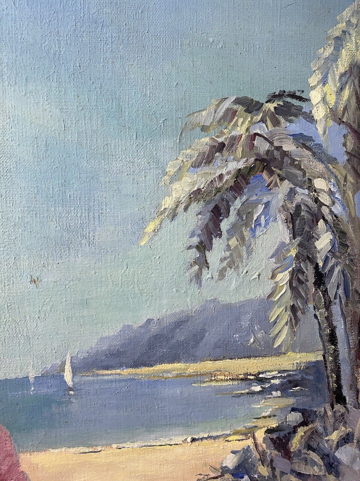 photo for sale Spanish School Romantic Flamenco Dancers In Landscape Impressionist Oil Artwork