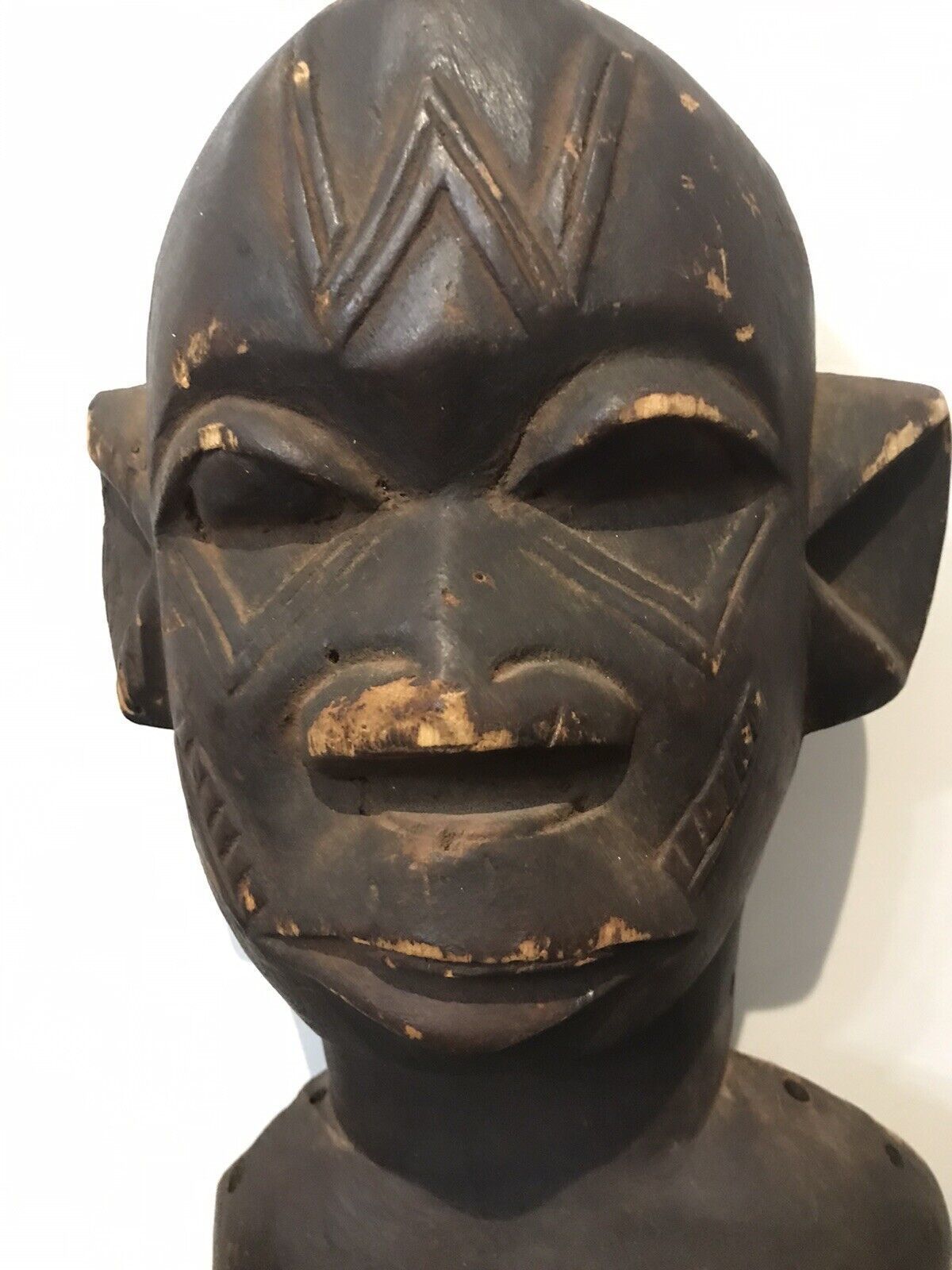 Historic Antique 19th Century Zulu Fertility Wood Carving Sculpture photo vintage