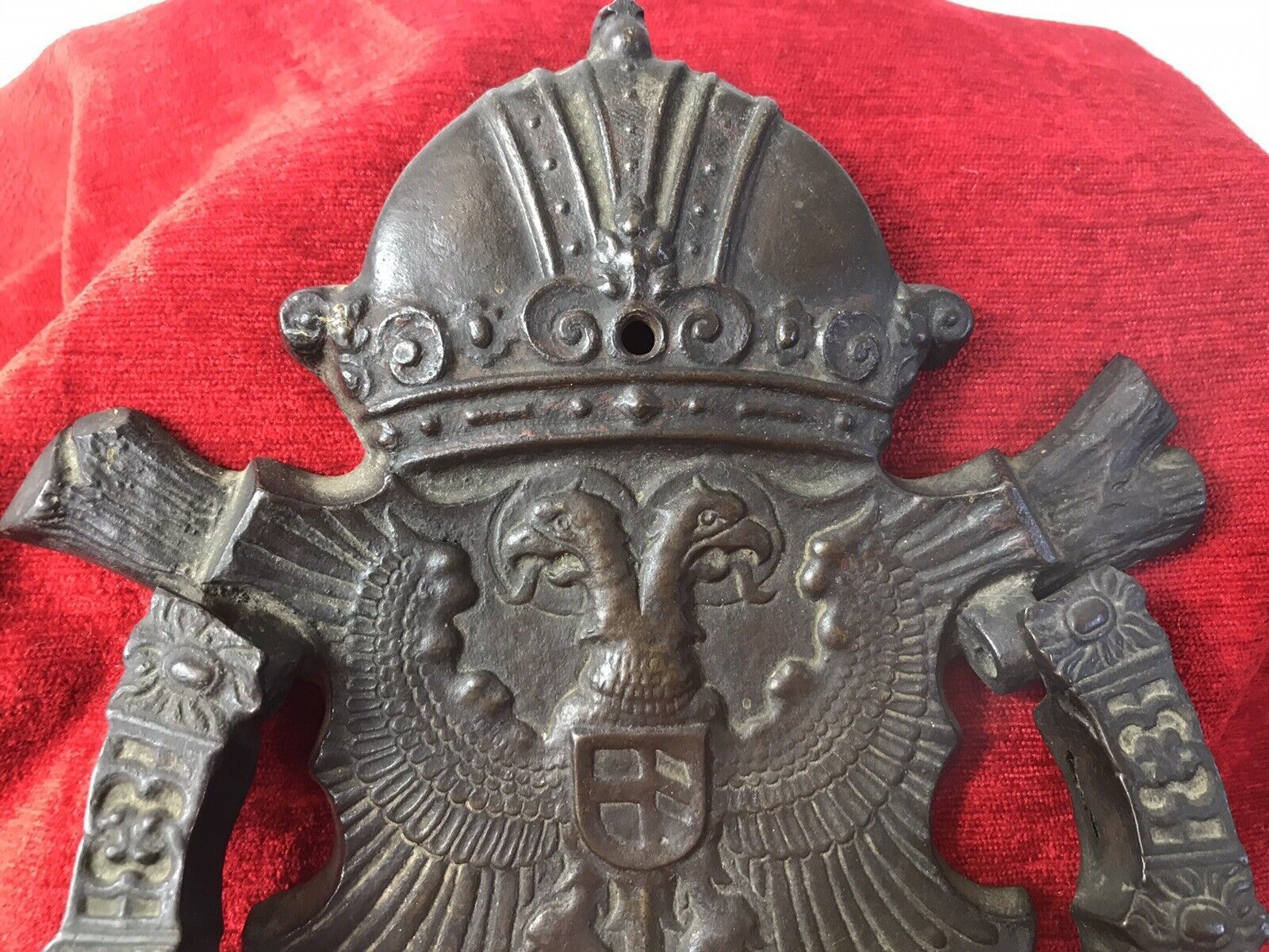 Fine Antique French 18th Century Bronze Noblemans Door Knocker photo buy