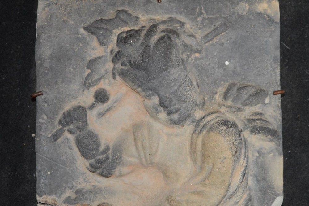 Late 18th Century Chinese Memorial Or Funereal Tile / Panel, C 1790 photo Art