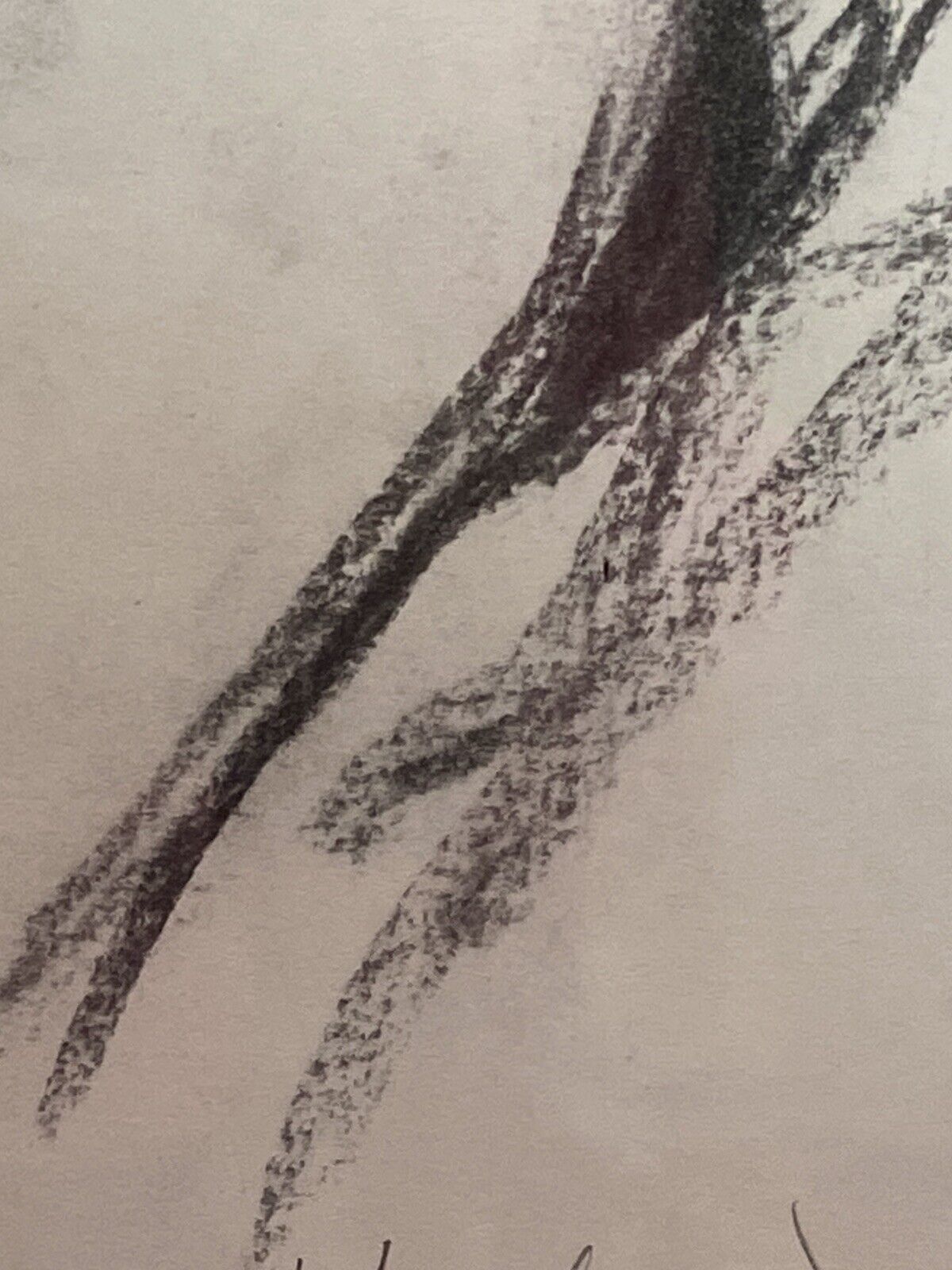 photo for sale Figurative Charcoal Sketch Of Young Lady In Deep Thought By Michael Jenkins