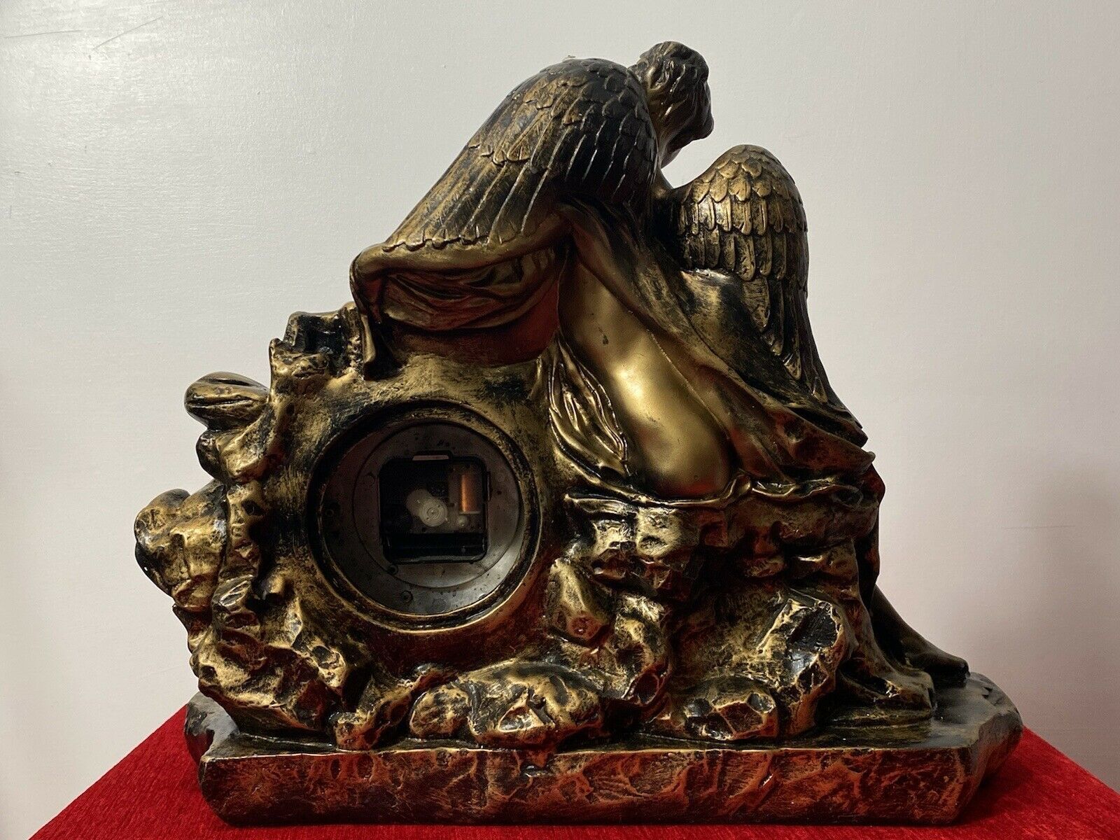 photo for sale Classical Athen Goddess Of Wisdom Ornate Gilded Mantle Clock W M Widdop Movement