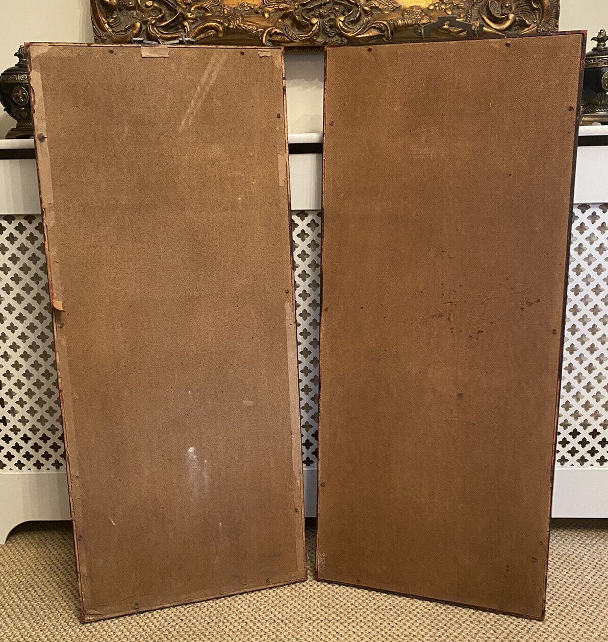 895.0 Fine Pair Of Japanese Shibayama Landscape Artworks Framed & Signed By Artist photo