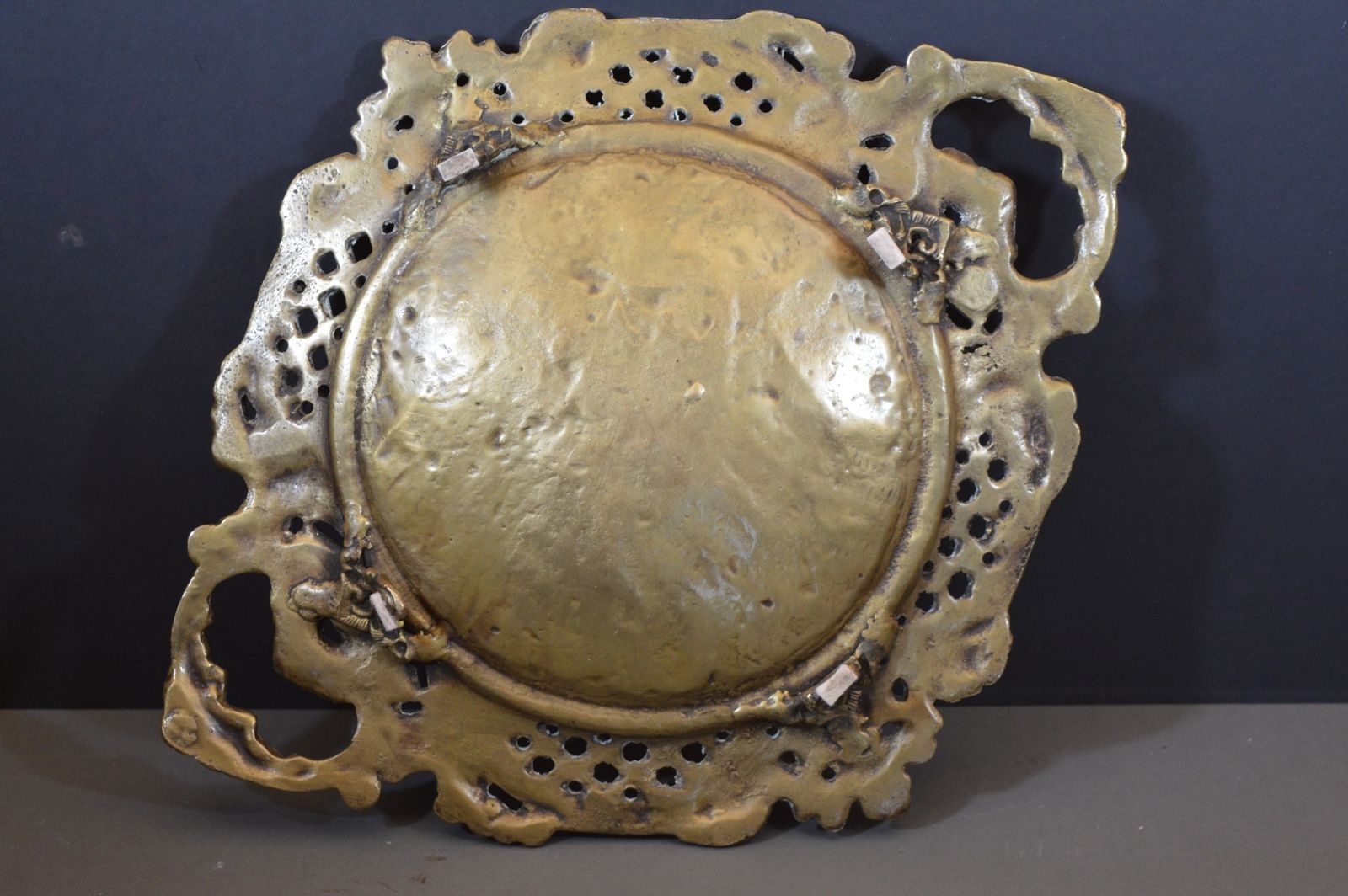 photo for sale Large (4 Kg ) Bronze Centre Piece/Decorative Plate,C1870