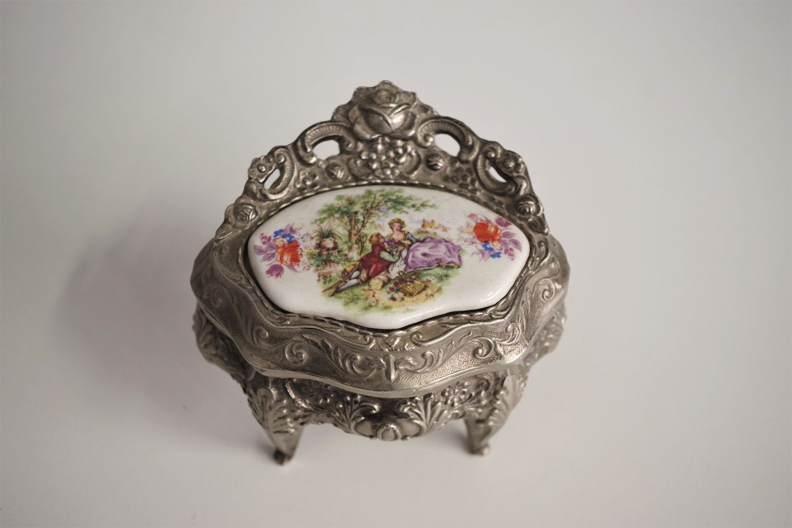 Metal Jewelery Box From The 1950s photo Home Decor