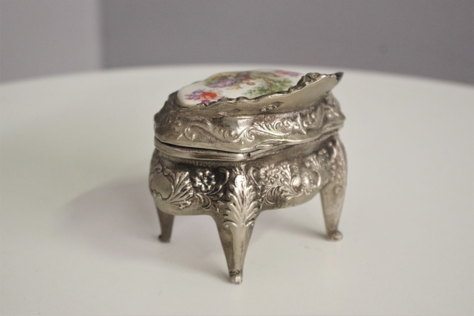 photo furniture Metal Jewelery Box From The 1950s