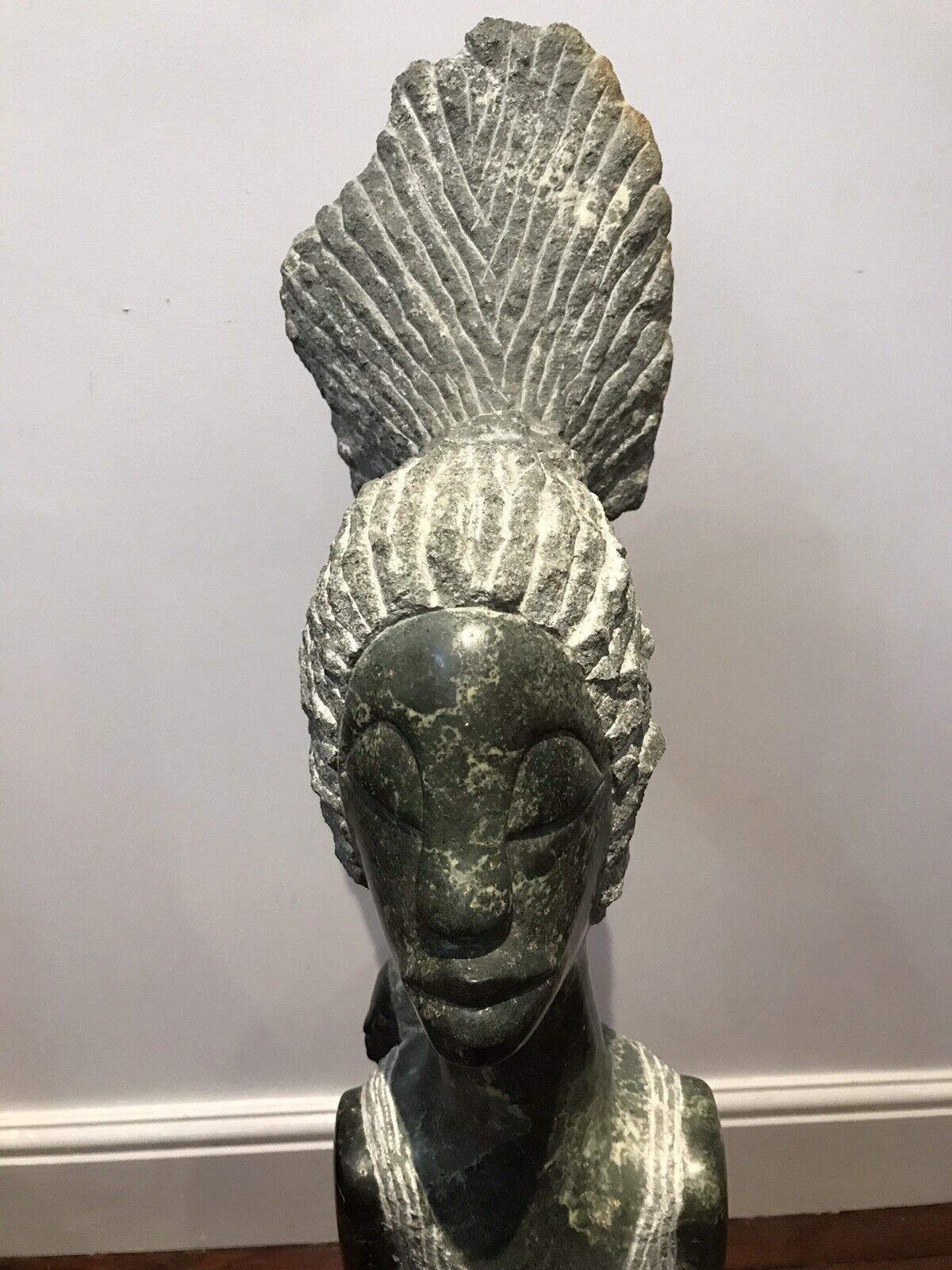 African Marble 20th Century Mother And Child Sculpture By Tendai Mutinhima photo vinterior