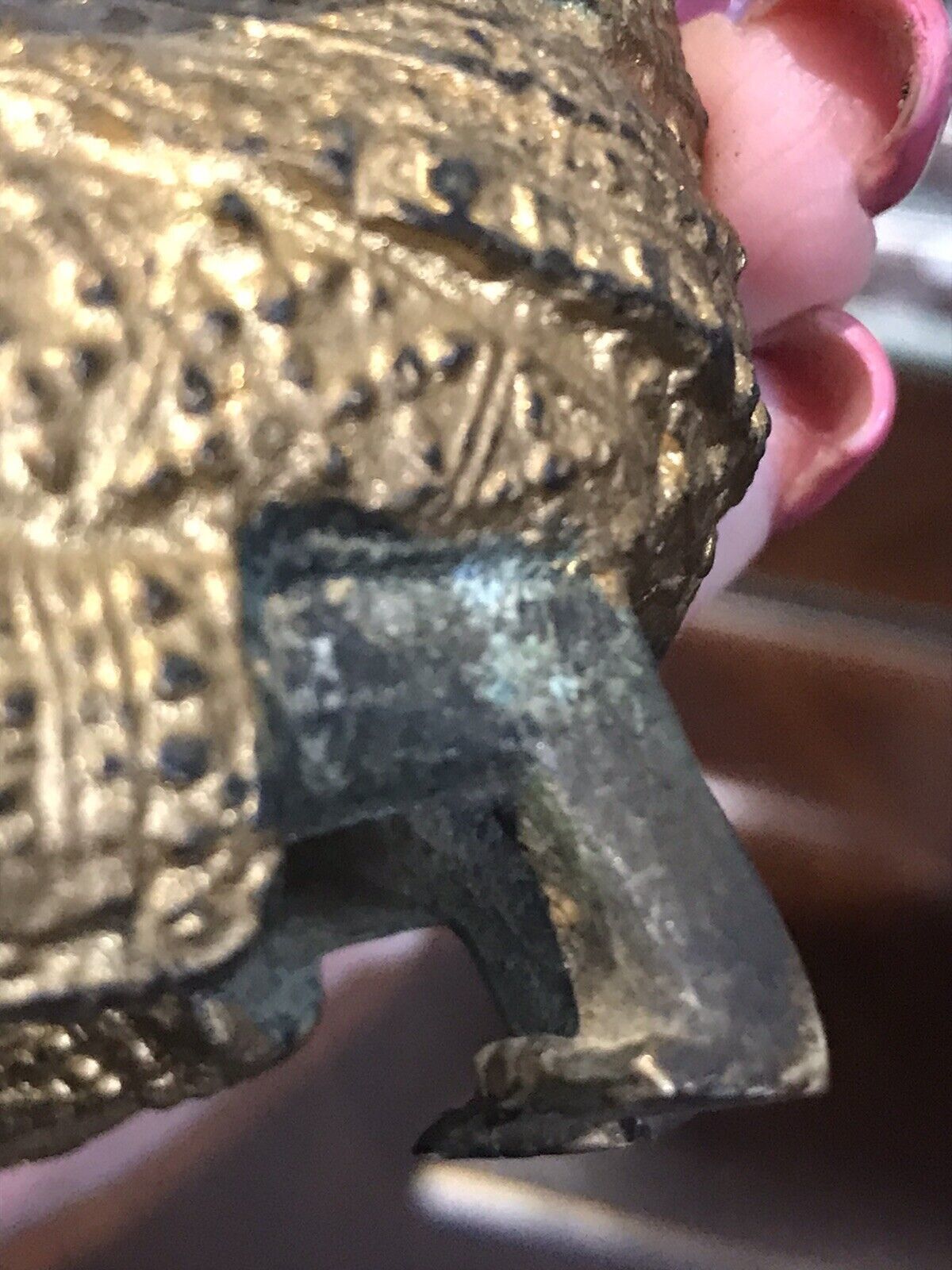 photo for sale Exceptional 19th Century Gilt Bronze Meditation Pose Buddha In Fine Detail