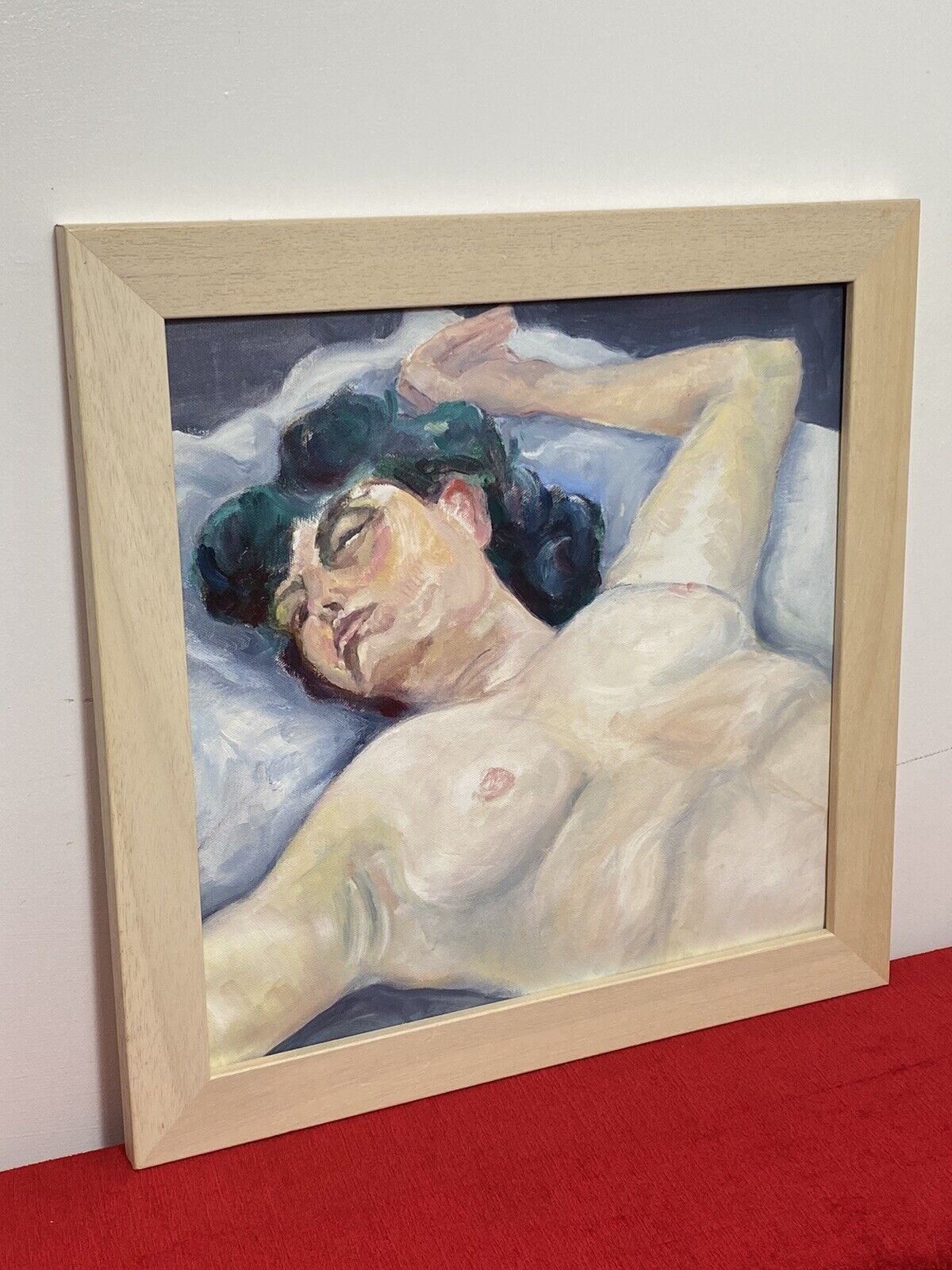 photo furniture Figurative Nude Portrait Of Resting Female Muse By Artist Michael Jenkins