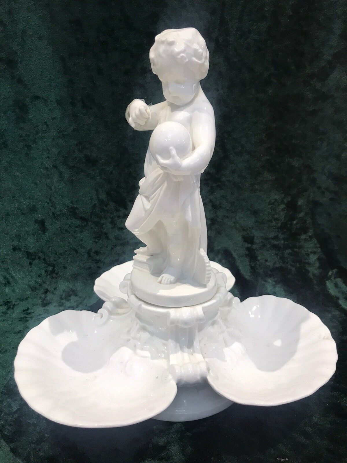 English Rare Fine Antique Putti Centre Piece Early 19th Century Minton photo for sale