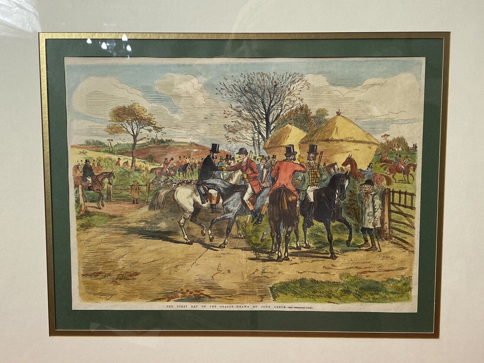 First Day Of The Season Characterised Etching By British Illustrator John Leech photo for sale