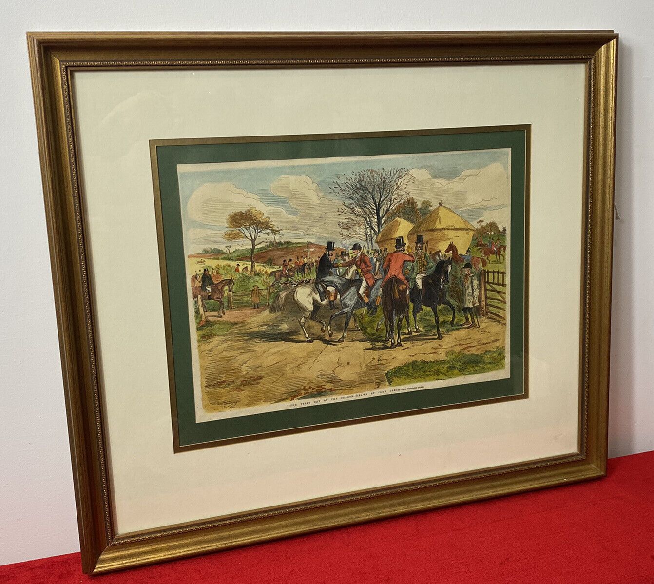 First Day Of The Season Characterised Etching By British Illustrator John Leech photo 245.0