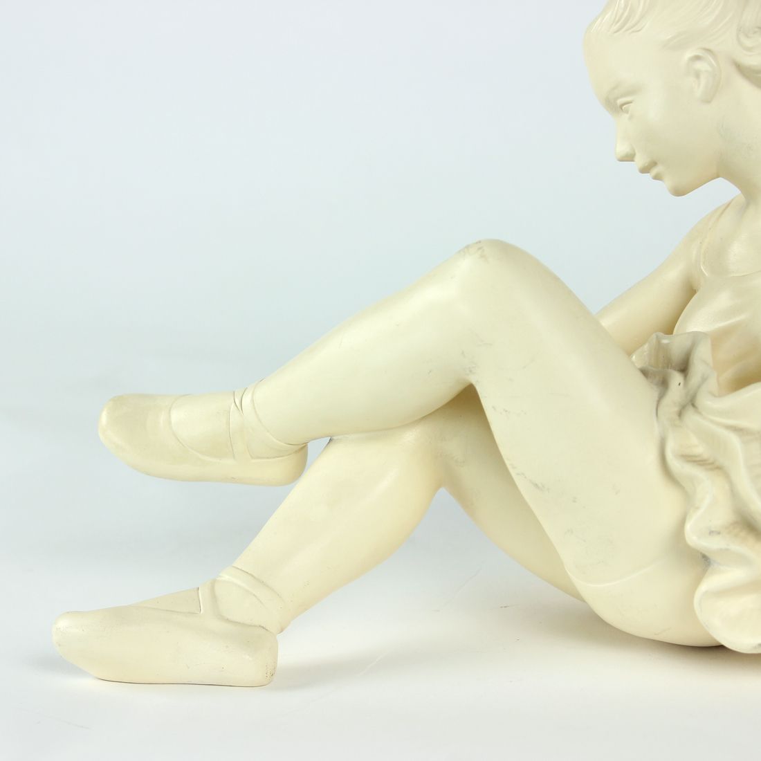 Mid Century Plaster Sculpture Of Ballet Dancer, Jihokera, Czechoslovakia 1960s photo buy
