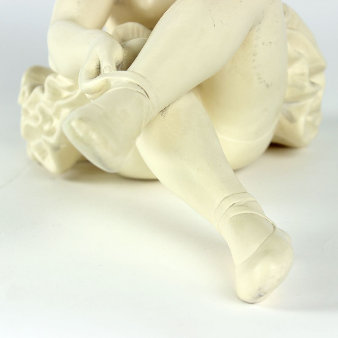 photo furniture Mid Century Plaster Sculpture Of Ballet Dancer, Jihokera, Czechoslovakia 1960s