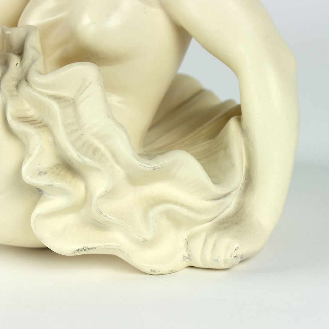 photo for sale Mid Century Plaster Sculpture Of Ballet Dancer, Jihokera, Czechoslovakia 1960s