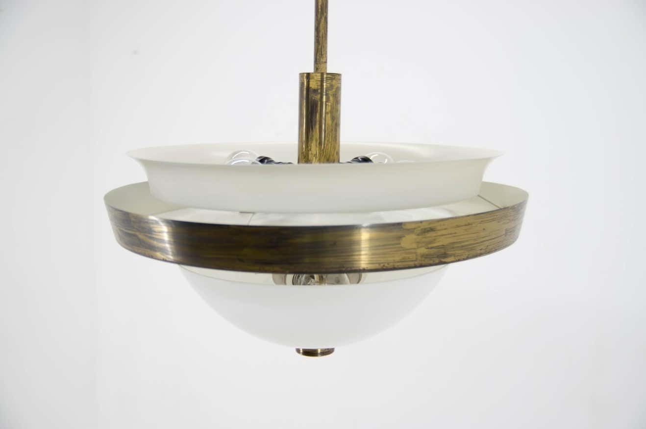 Rare Bauhaus Chandelier By Ias, 1930s photo vintage