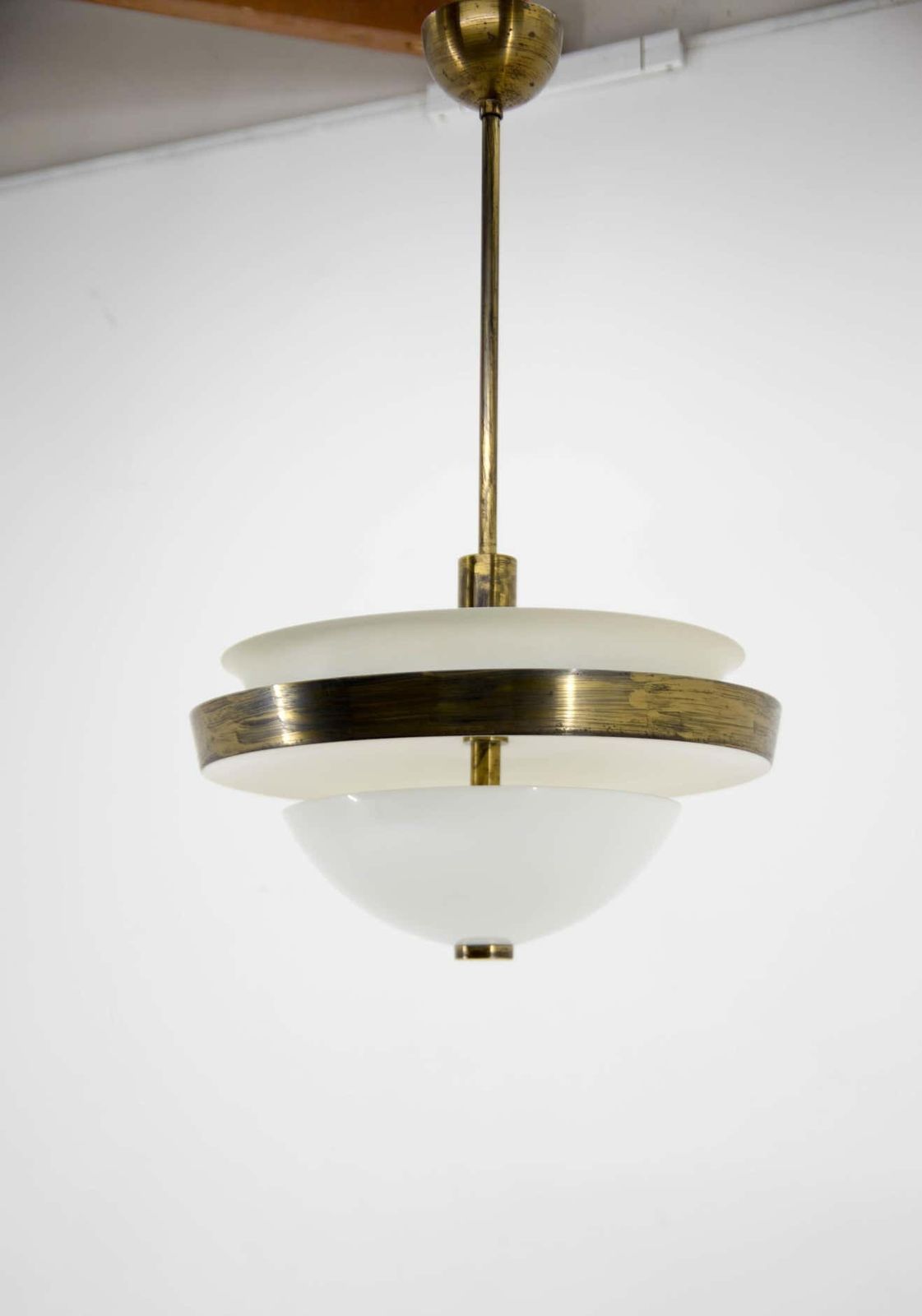 photo vinterior Rare Bauhaus Chandelier By Ias, 1930s