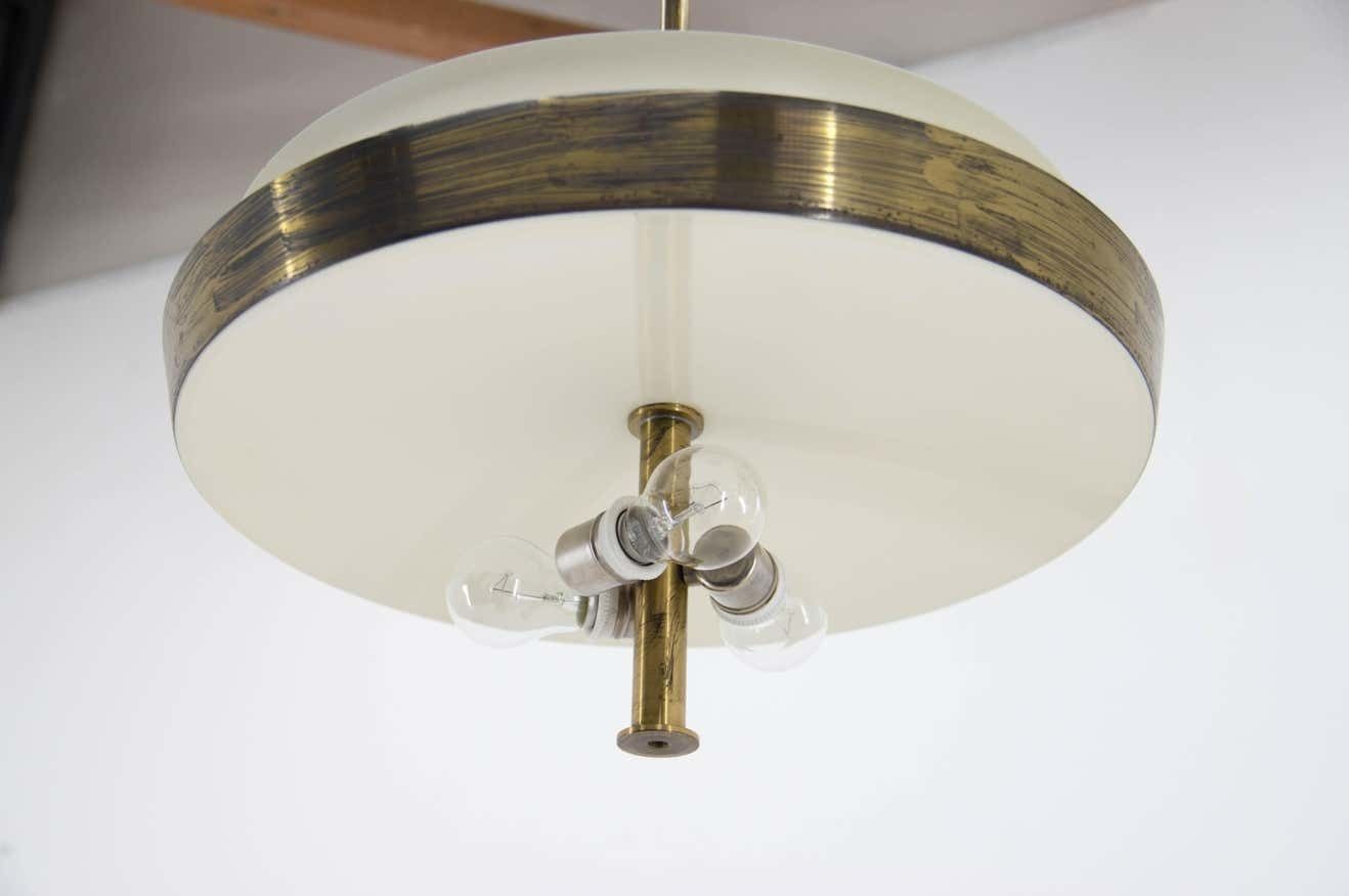 photo buy Rare Bauhaus Chandelier By Ias, 1930s