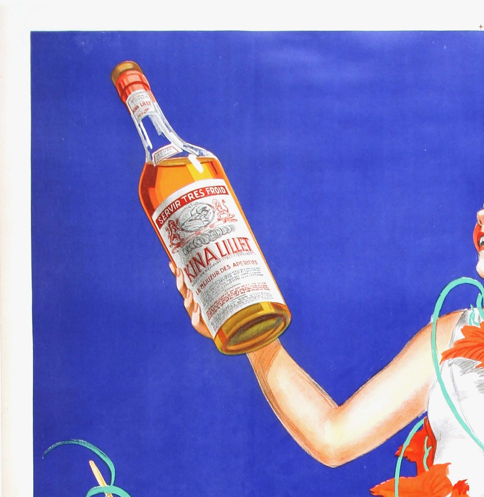 Kina Lillet 1937 French Vintage Alcohol Poster, Robys photo for sale