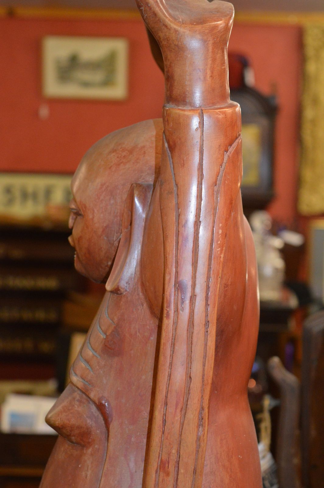 Large 19th Century Sri Lankan Buddha, C 1890 photo vintage
