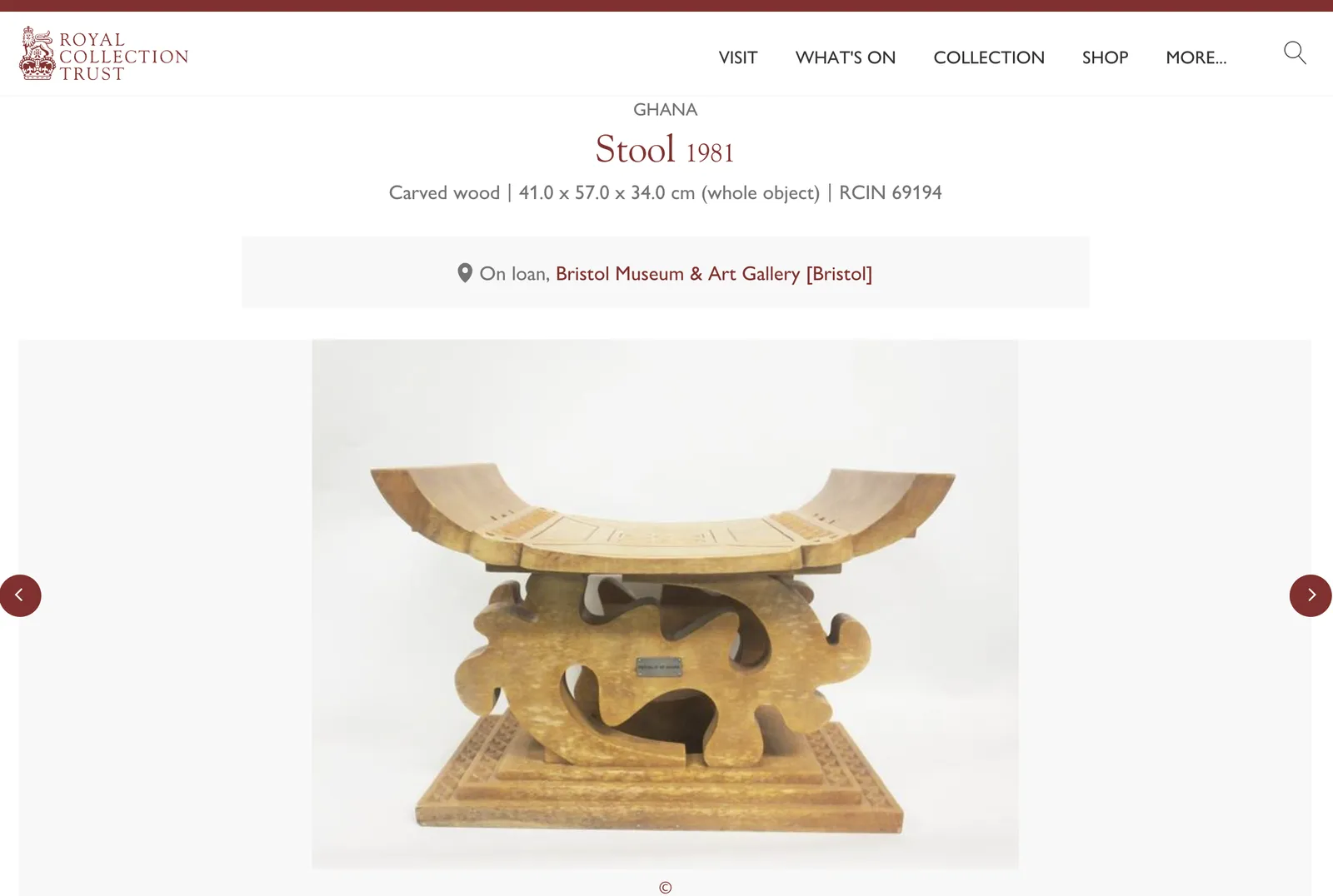 African Tribal Stool Royal Collection Queen Elizabeth Ghana 1960s Mid Century Ghanaian Solid Wood Sculptural Ashanti Asante Adinkra photo furniture