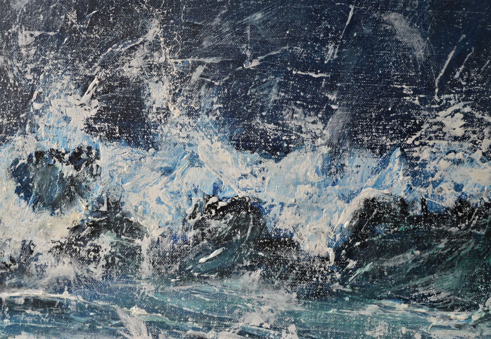 The Midnight Hour. Seascape Oil Painting photo furniture