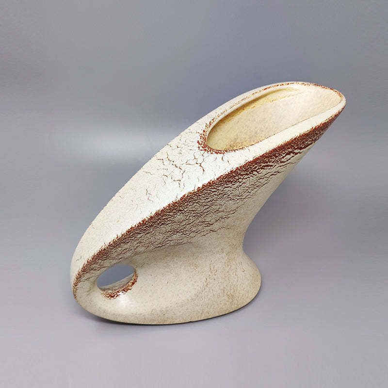 1960s Gorgeous Vase By Bertoncello In Ceramic. Made In Italy photo vinterior