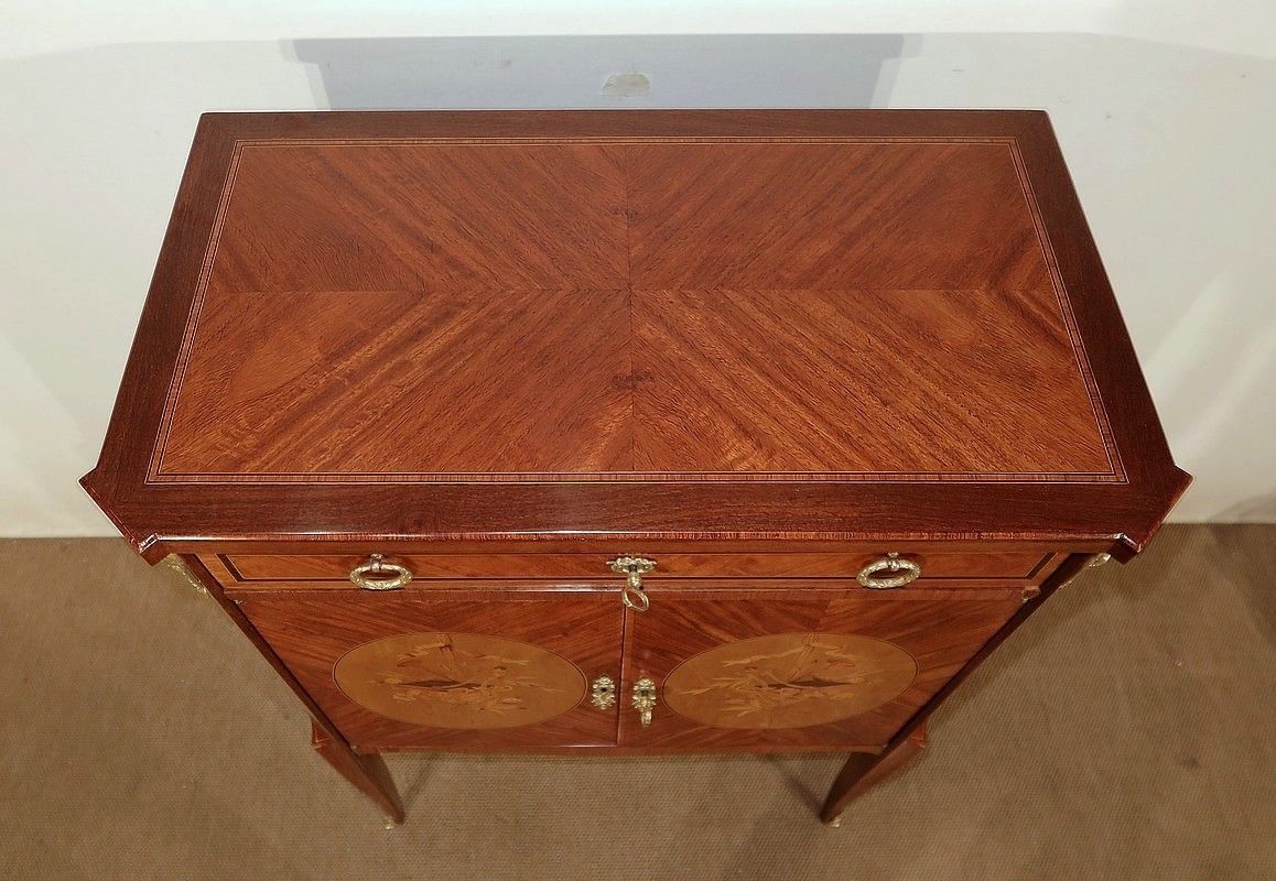 Cabinet In Precious Wood, Louis XV / Louis XVI   Early 20th Century photo 2884.0