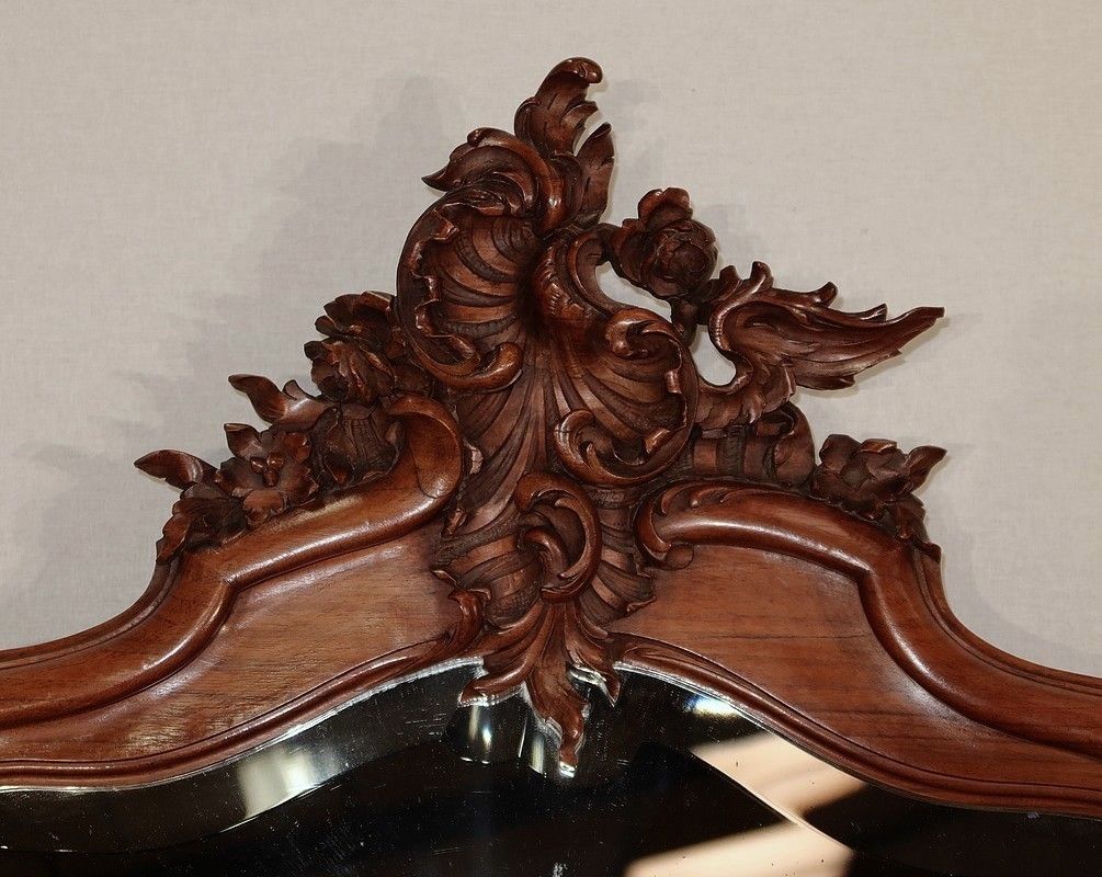 Walnut Psyche Chest Of Drawers, Maison Guinand Leglas, Rocaille Style – 1900 photo buy