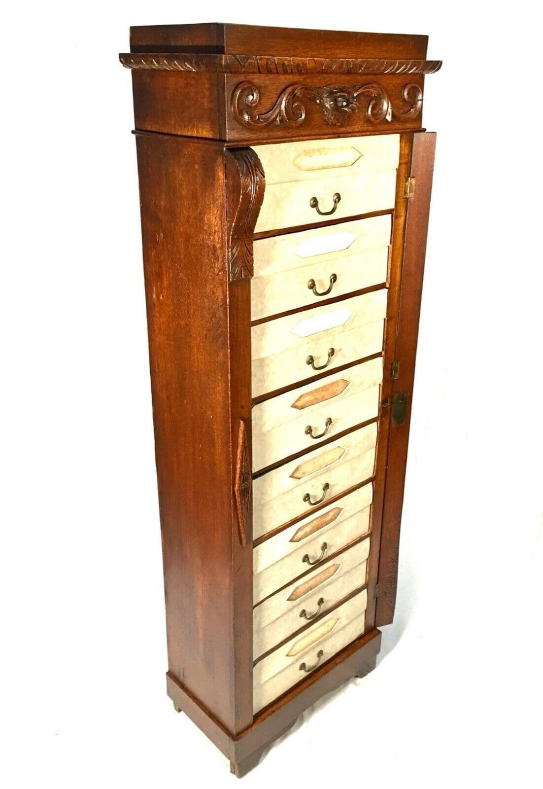 Antique Oak French Filing Cabinet / Chest Of Drawers / Cartonnier / 19th Century photo buy
