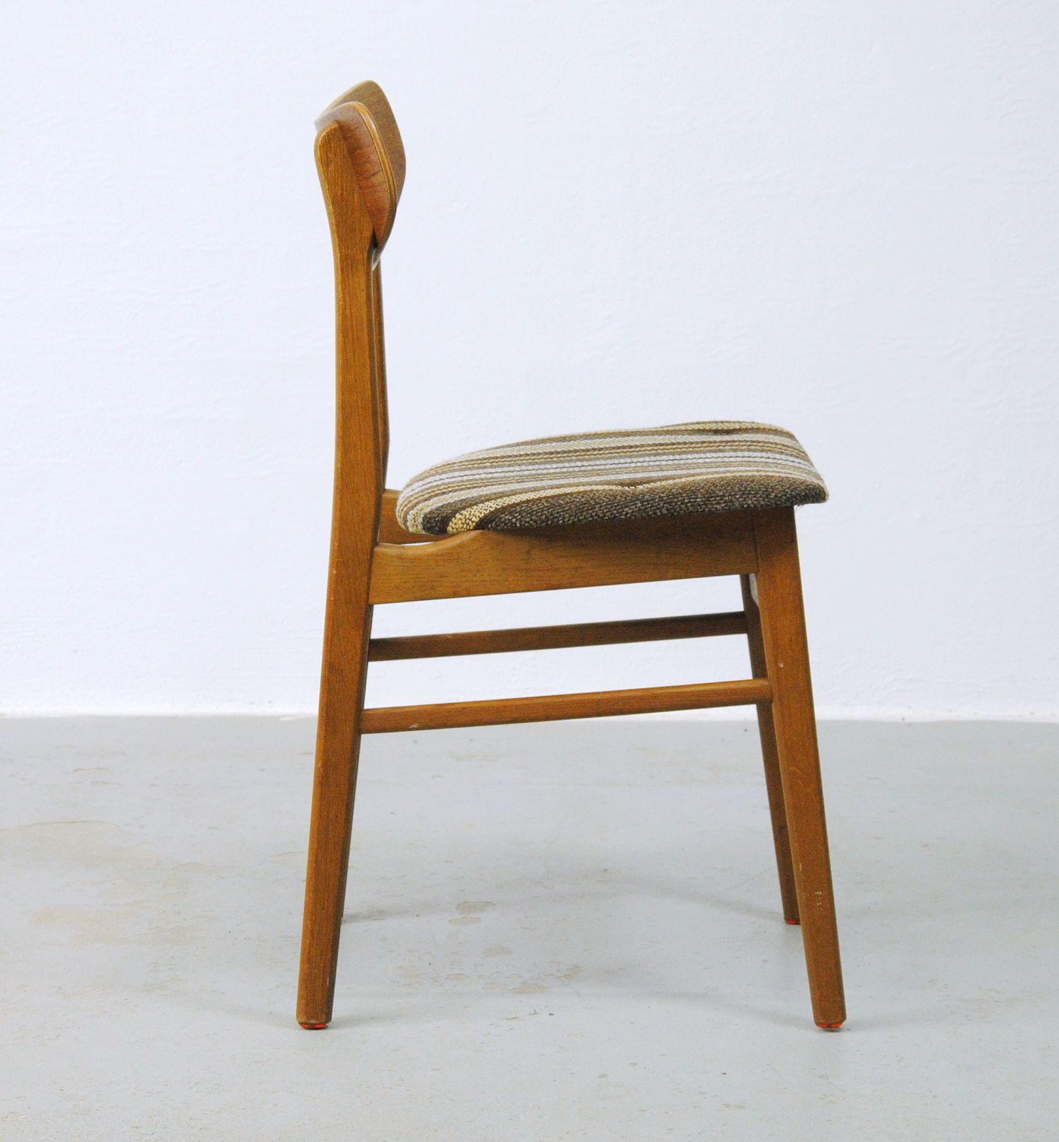 Set Of Five Danish Dining Chairs In Teak And Oak 1960's photo buy
