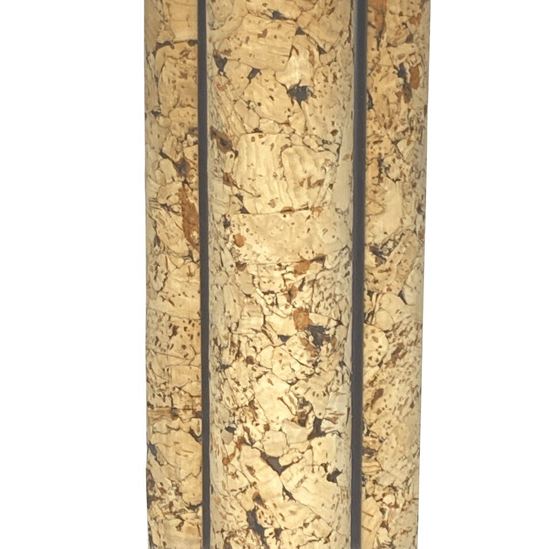 Large Cork And Black Metal Table Lamp In The Style Of Ingo Maurer, Germany, 1970s photo 652.08