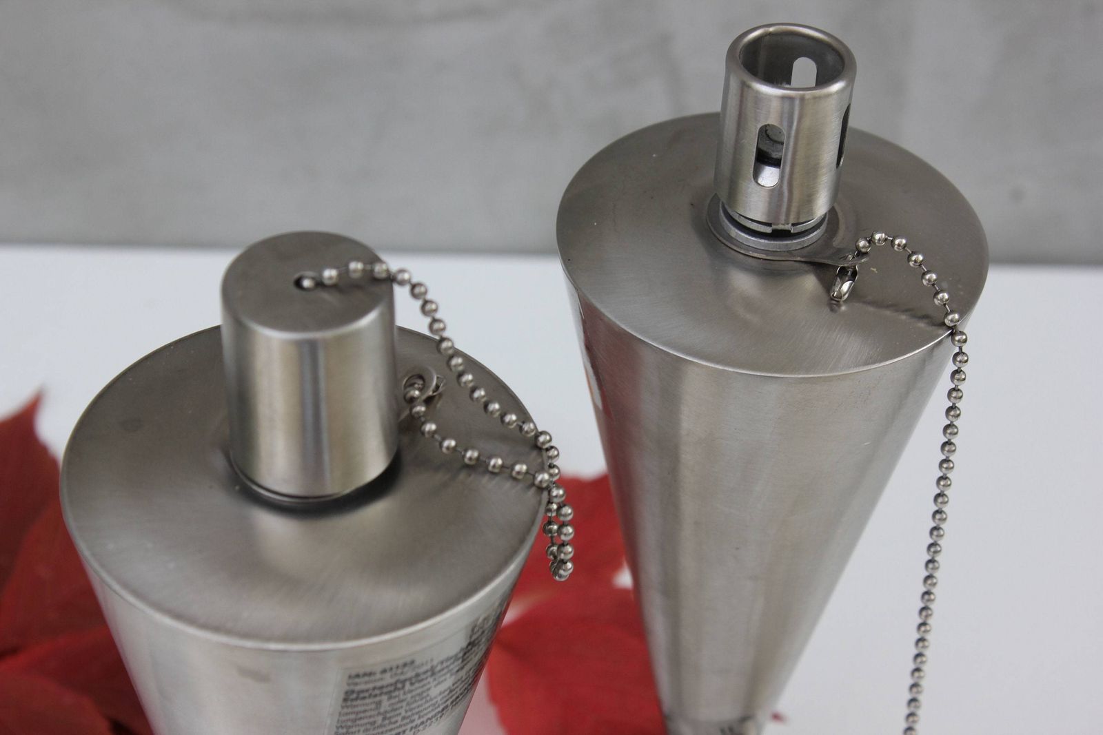 photo furniture Two Vintage Oil Lamps Two Stainless Steel Table Lamps Oil Burner Germany Lamp Christmas Oil Lamp