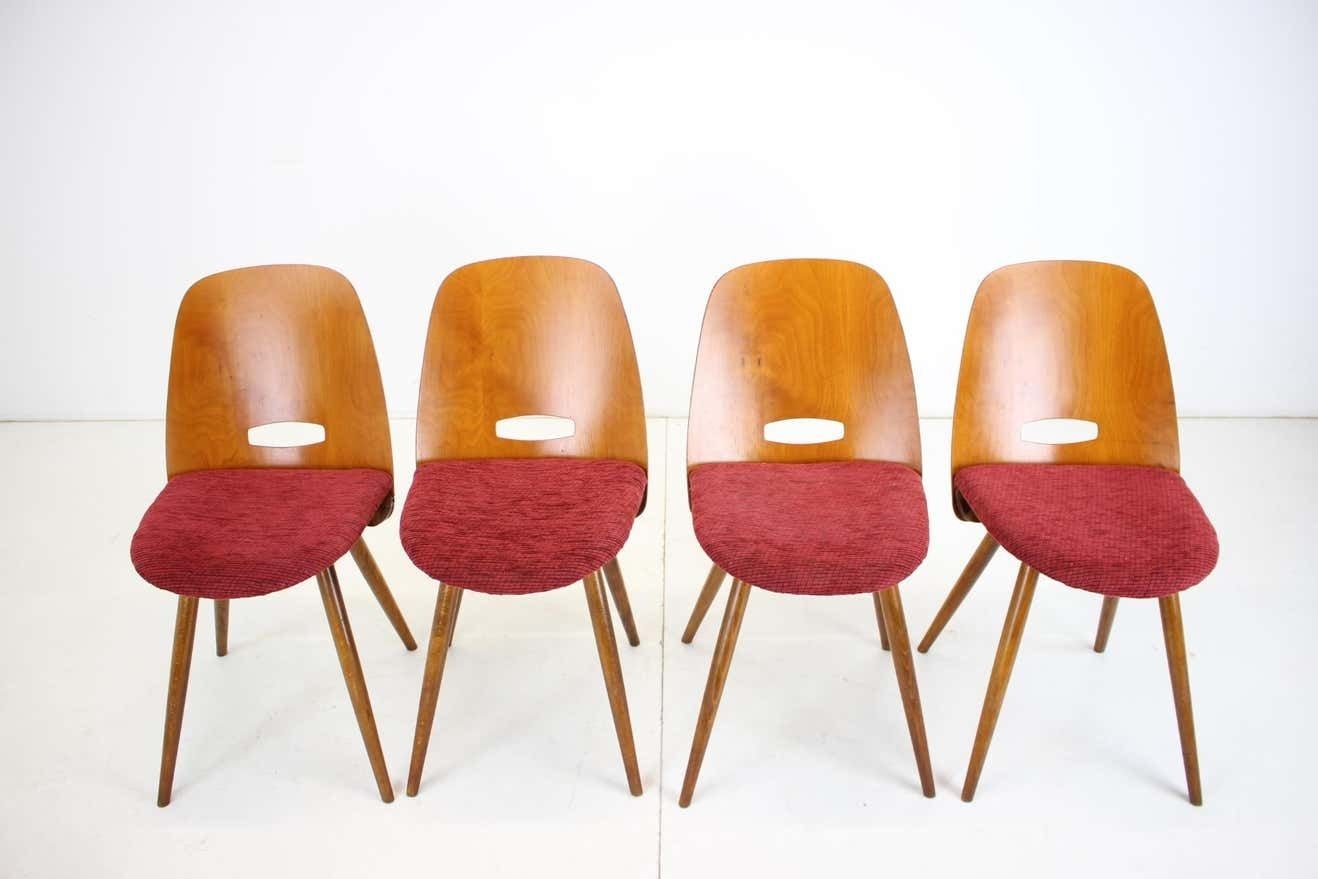 1960s Dining Chairs By Frantisek Jirak For Tatra, Set Of 4 photo for sale