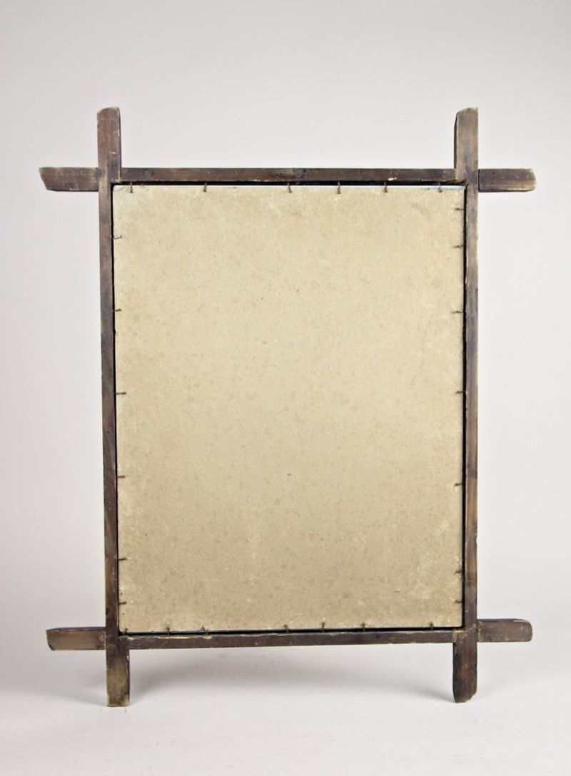 photo vintage Black Forest Wall Mirror Basswood, Austria, Circa 1880