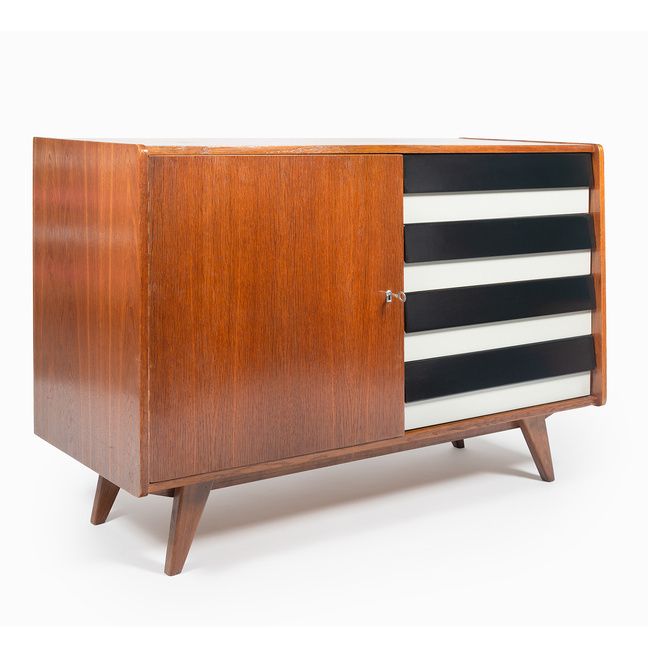 Jiri Jiroutek, Cabinet U 458, 1960s, Modernist photo furniture
