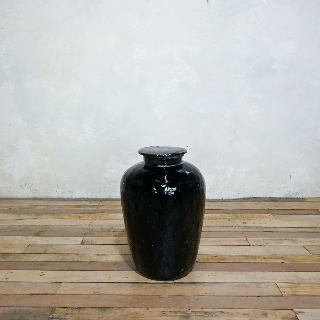 19th Century Chinese  Ceramic Rice Wine Jar   With Cover