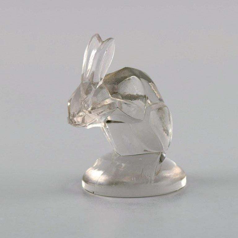 René Lalique (1860 1945) France Rare Early Figure In Clear Art Glass Rabbit photo furniture