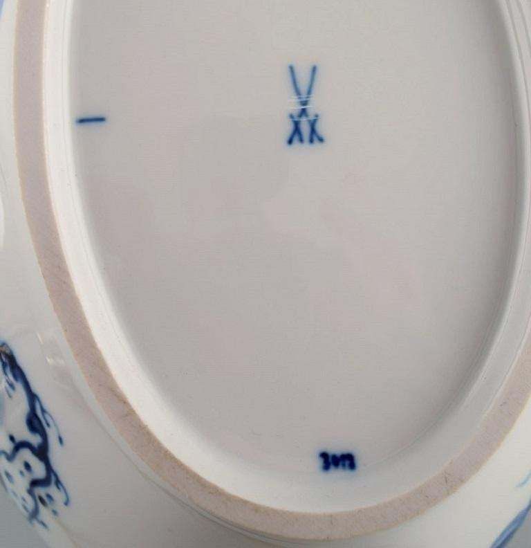 Meissen Blue Orchid  Art Deco Soup Tureen In Hand Painted Porcelain photo buy
