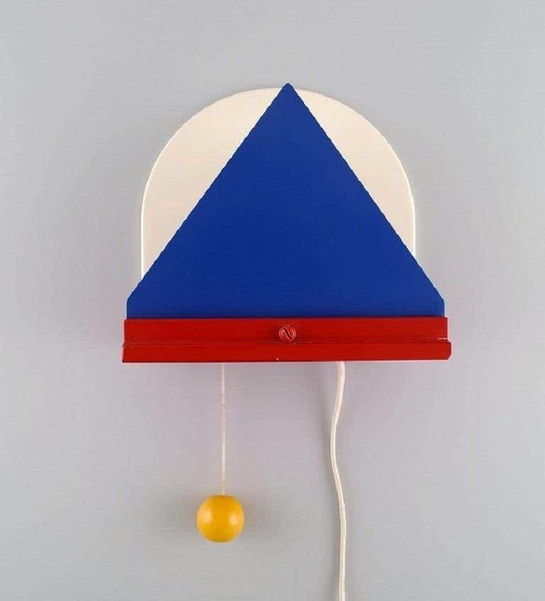 Ettore Sottsass, Pair Of Rare Vintage Wall Lamps, 1980s photo furniture