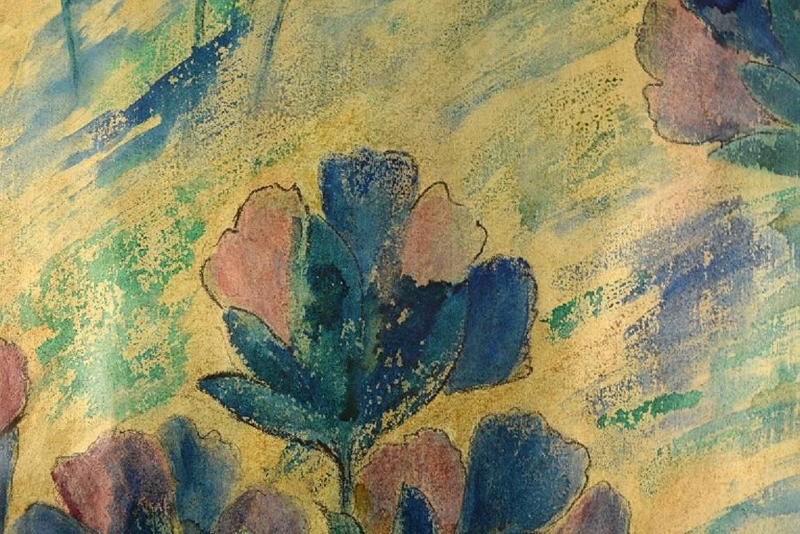 Emile Jean Patoux, Belgian Artist, Watercolor, Gouache On Paper photo for sale
