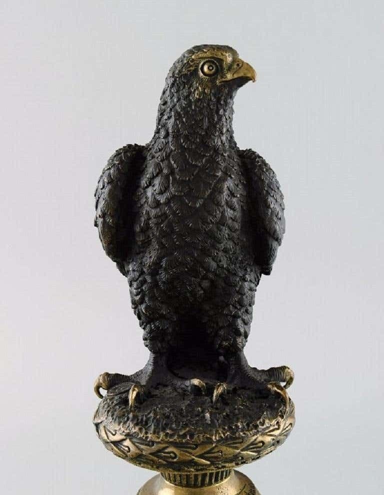 Archibald Thorburn, Scotland, Bird Of Prey In Solid Bronze photo Art